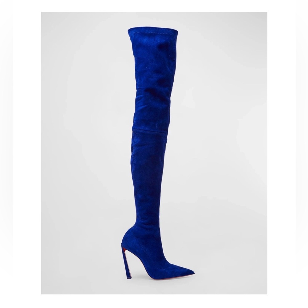 Christian Louboutin Condora Botta Alta Suede Boots